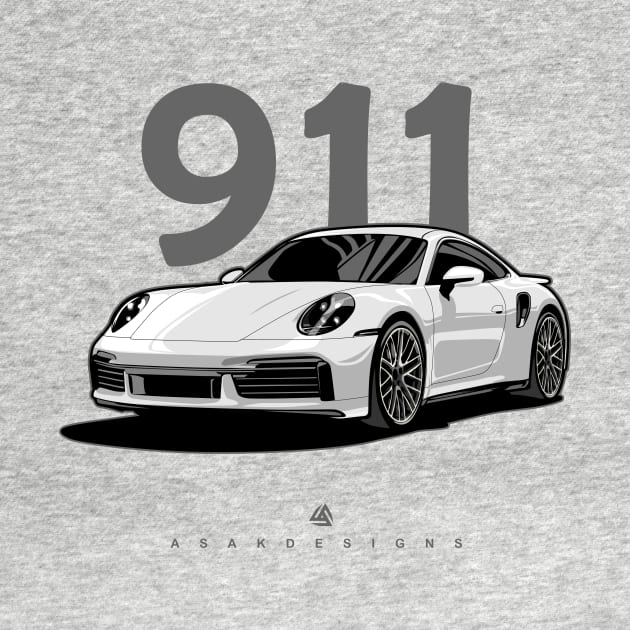 911 turbo illustration graphics by ASAKDESIGNS